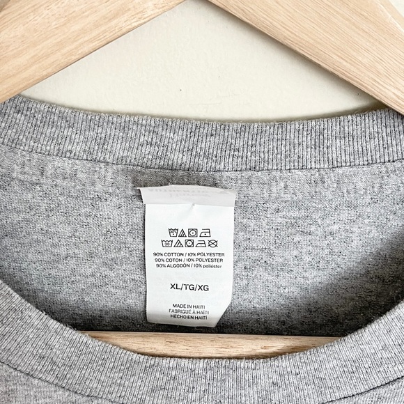 Vintage 90s Y2K Big Dogs “Stay On The Porch” Graphic Gray T Shirt Adult size XL - Picture 11 of 11